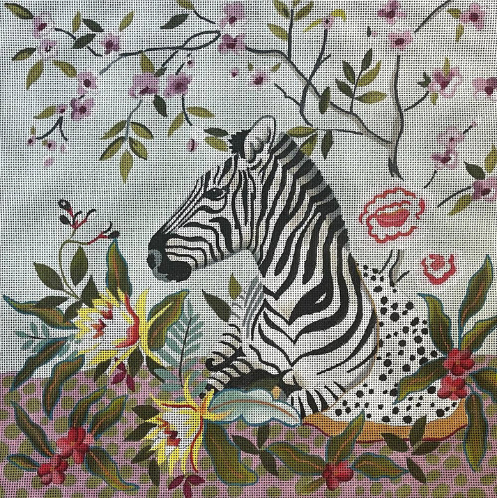 Zebra In Garden