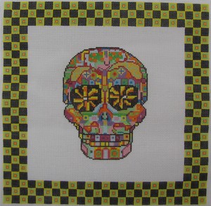 Day Of The Dead Skull #3 w/ Border