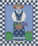 LAVENDER LADY/CHECK BORDER