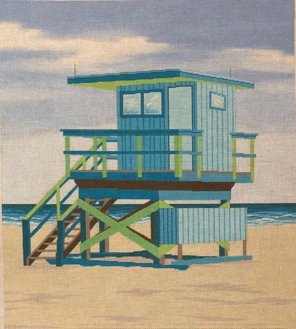 Blue Lifeguard Stand