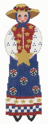 PATRIOTRIC LADY ORNAMENT