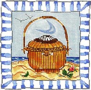 BLUE BORDER ACK BASKET