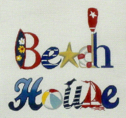 Beach House Red Blue