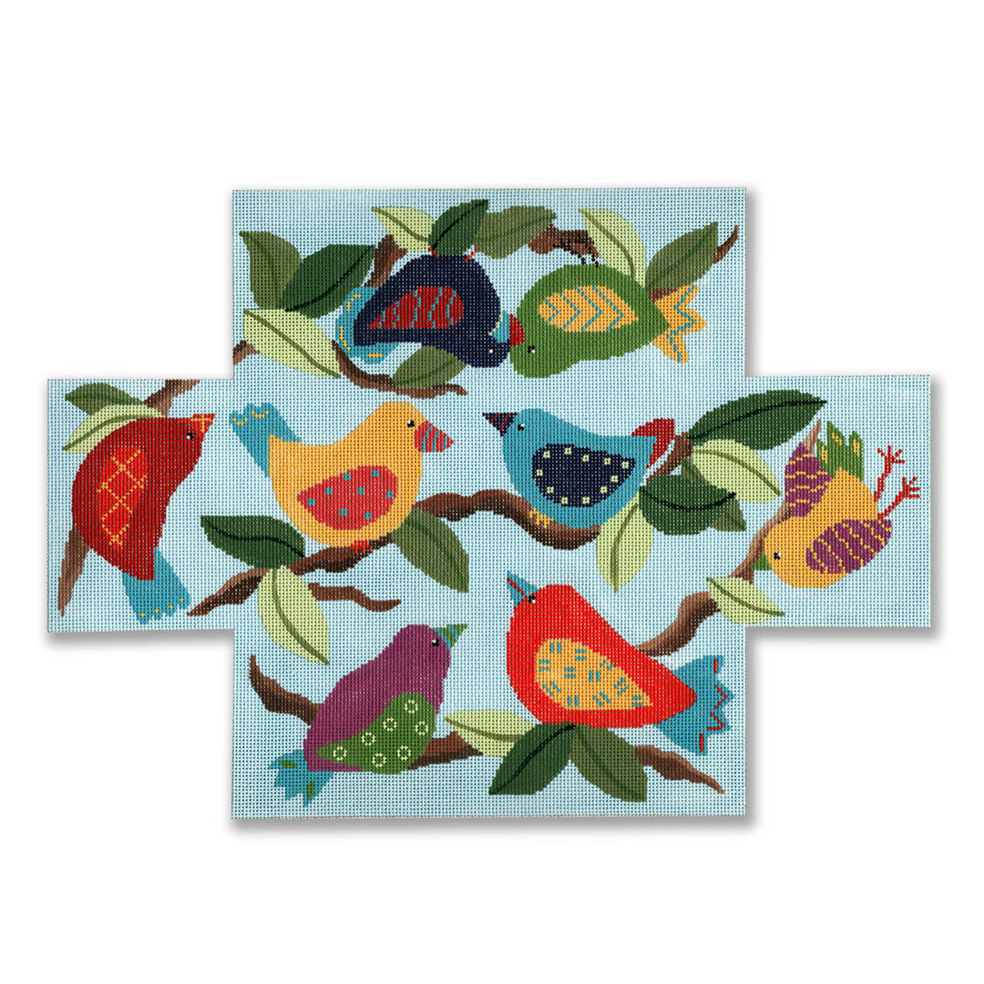 Birds On Blue Gd Bc 01