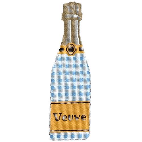 Veuve Bottle Blue Gingham