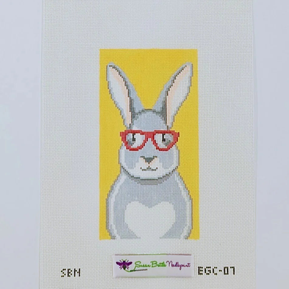 Bunny with Glasses Eyeglass Case