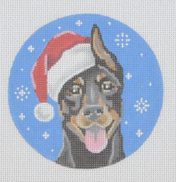 Doberman Santa