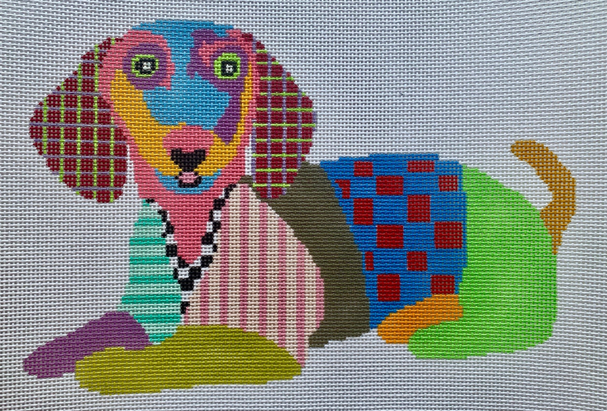 Colorful Dachshund