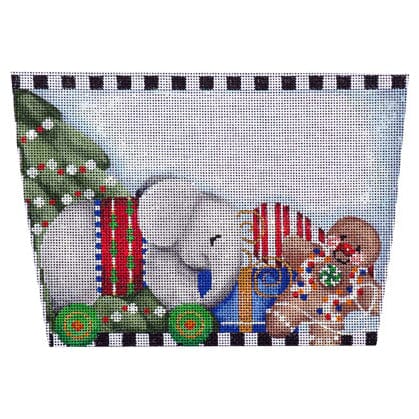 Elephant On Wheels Stocking Cuff