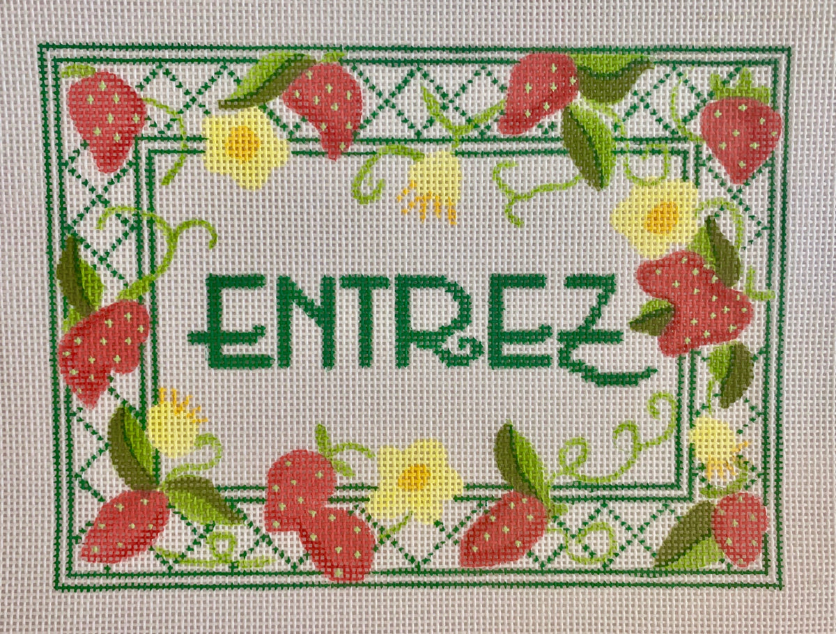 Entrez Sign w/ Strawberries