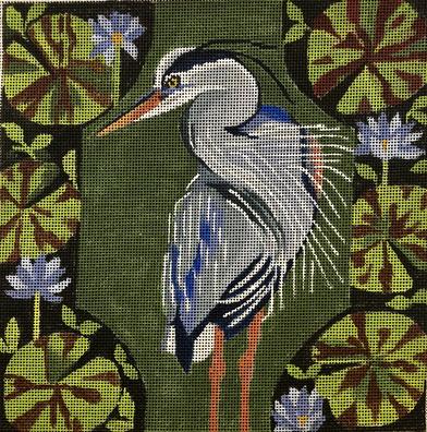 Heron In Greens