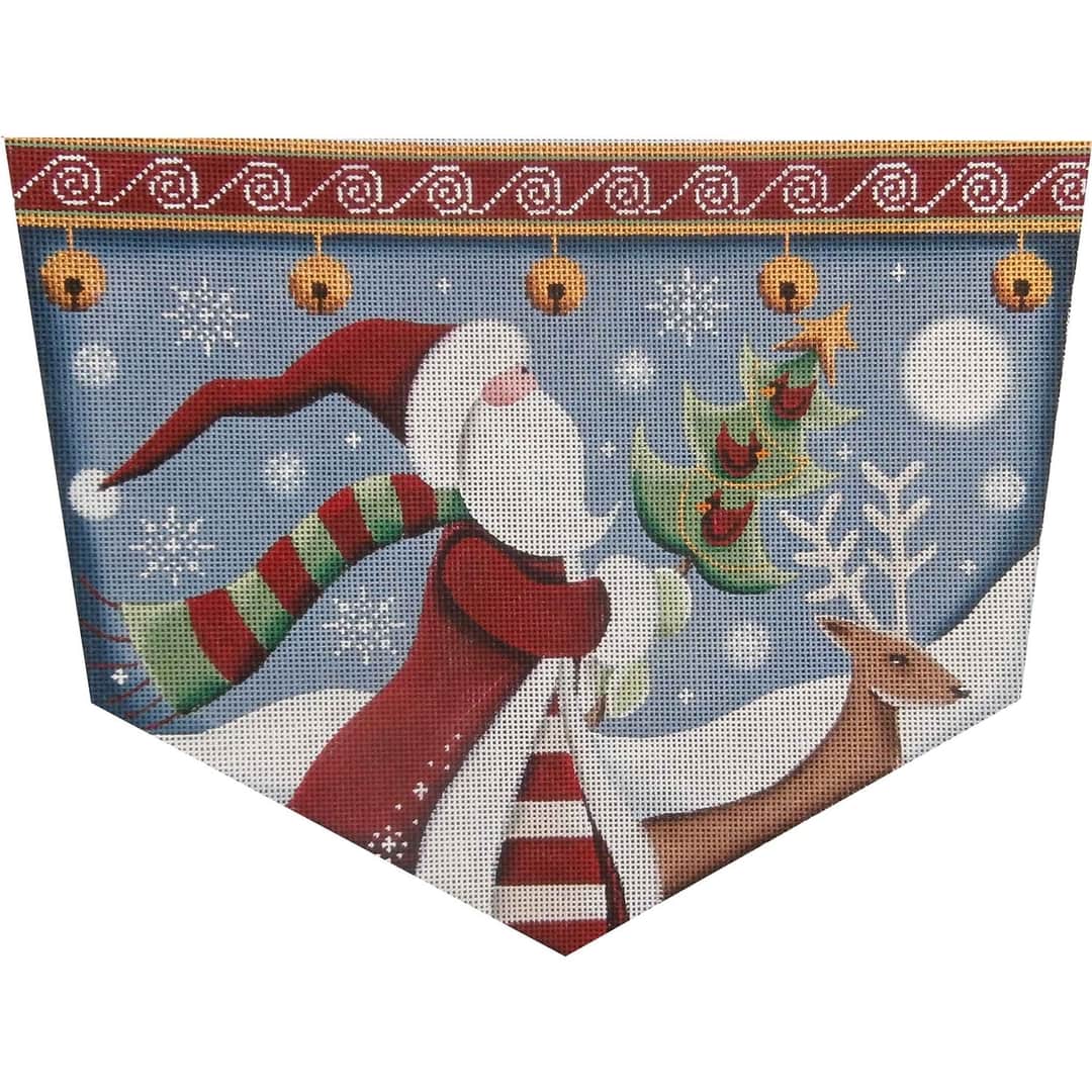 Folk Santa Stocking Cuff