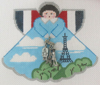 French (Eiffel Tower)Angel w/Charms