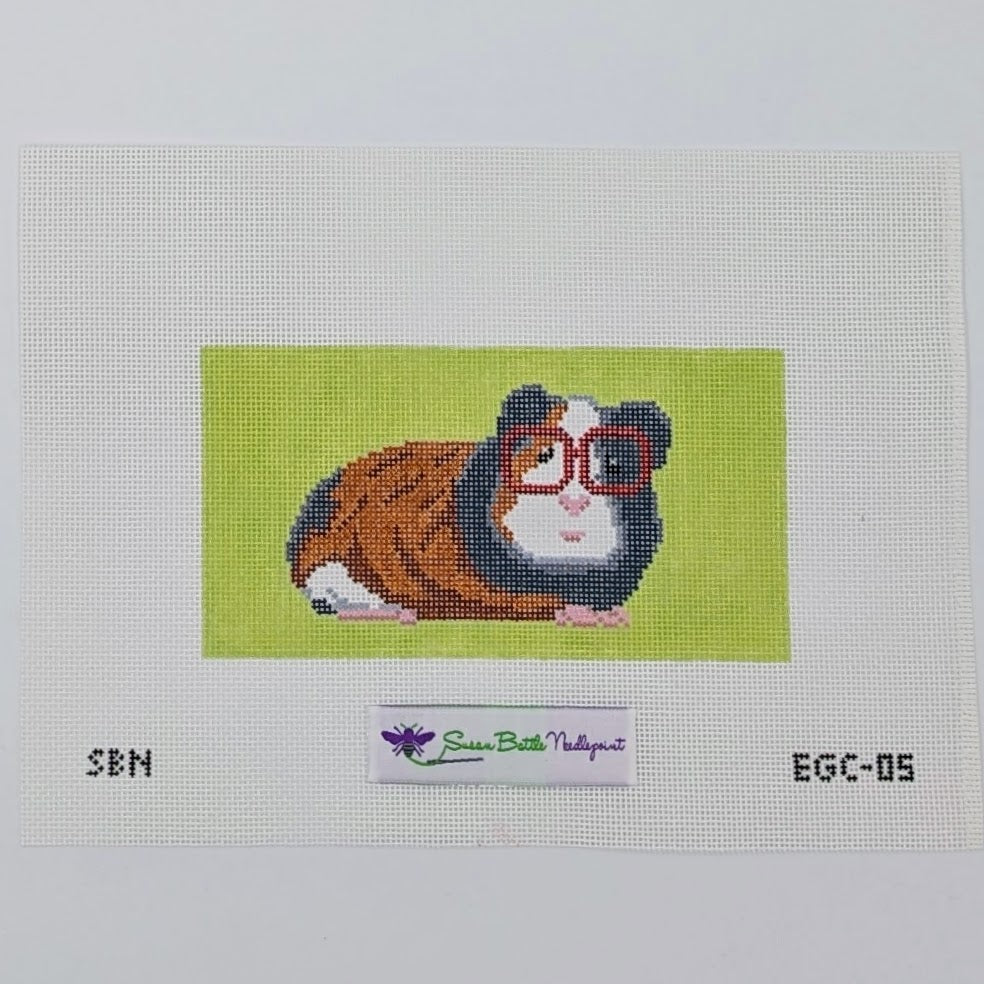 Guinea Pig with Glasses Eyeglass Case