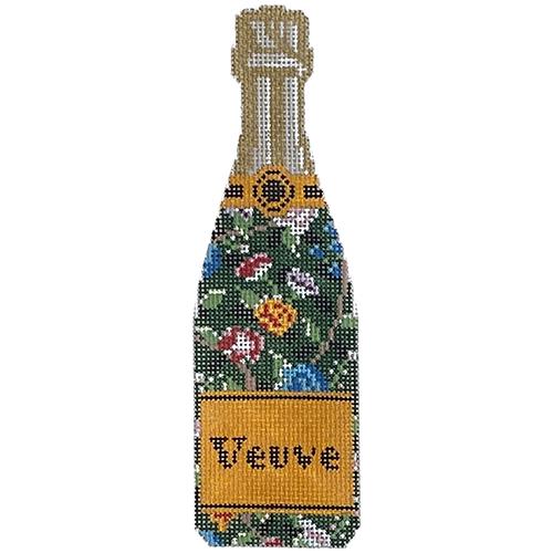 Veuve Bottle Green Floral