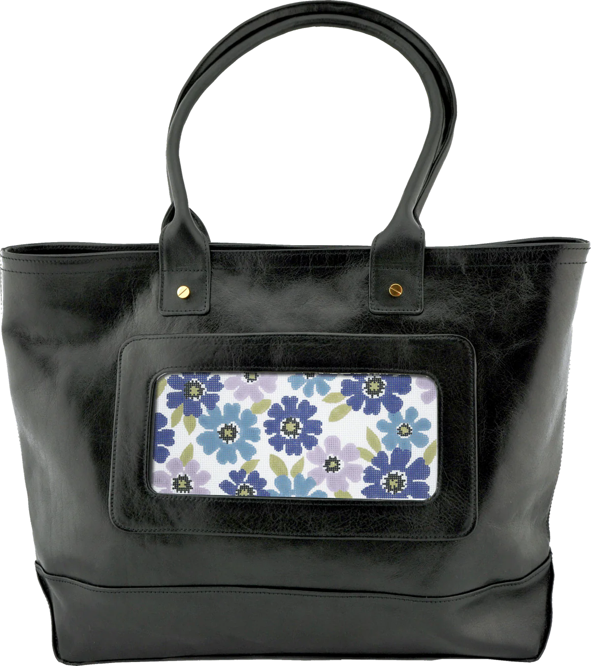 Italian Leather Tote Black