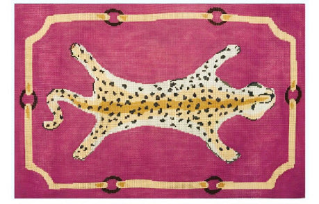 Leopard In Pink Pillow