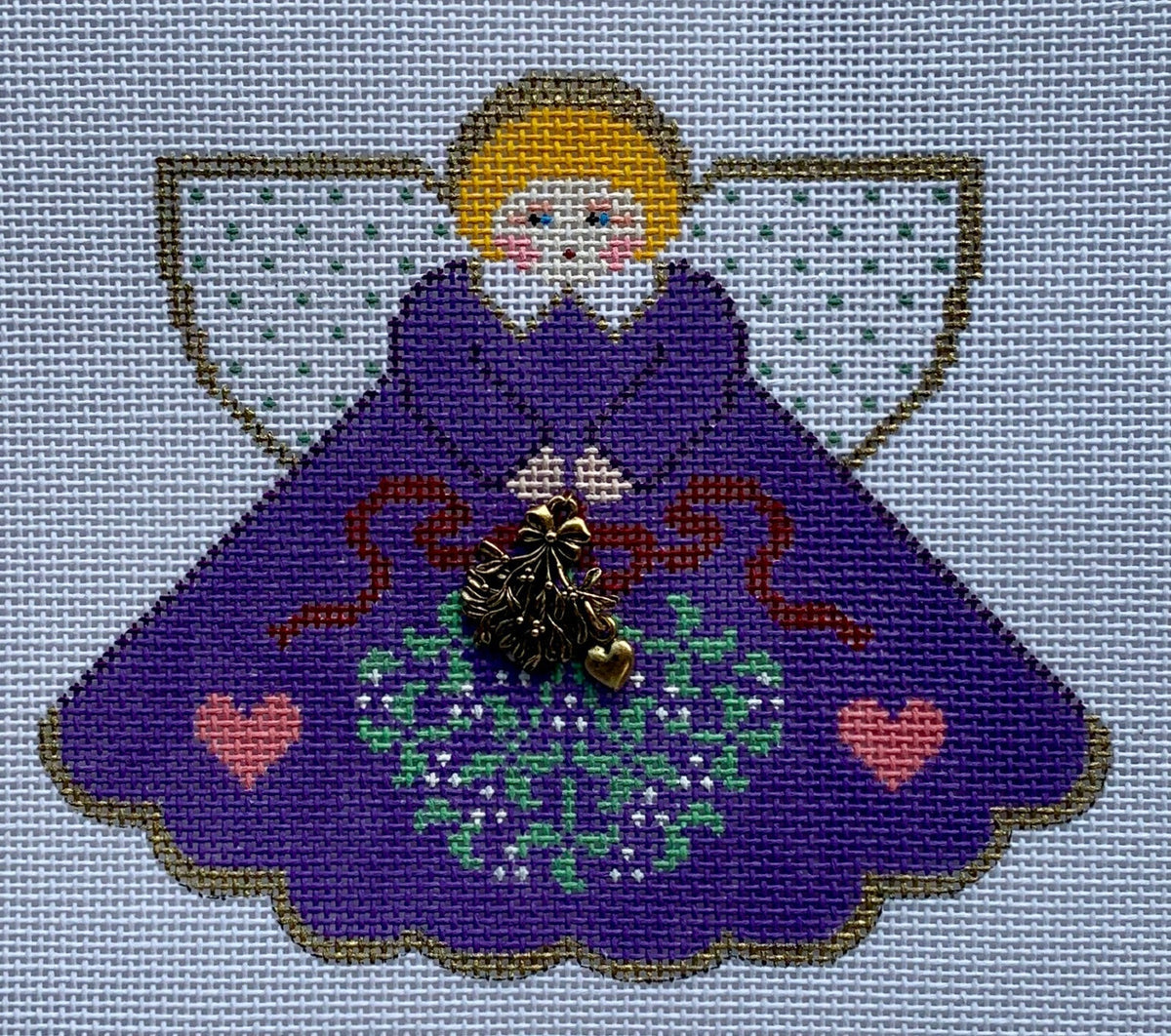 Mistletoe Angel w/Charms