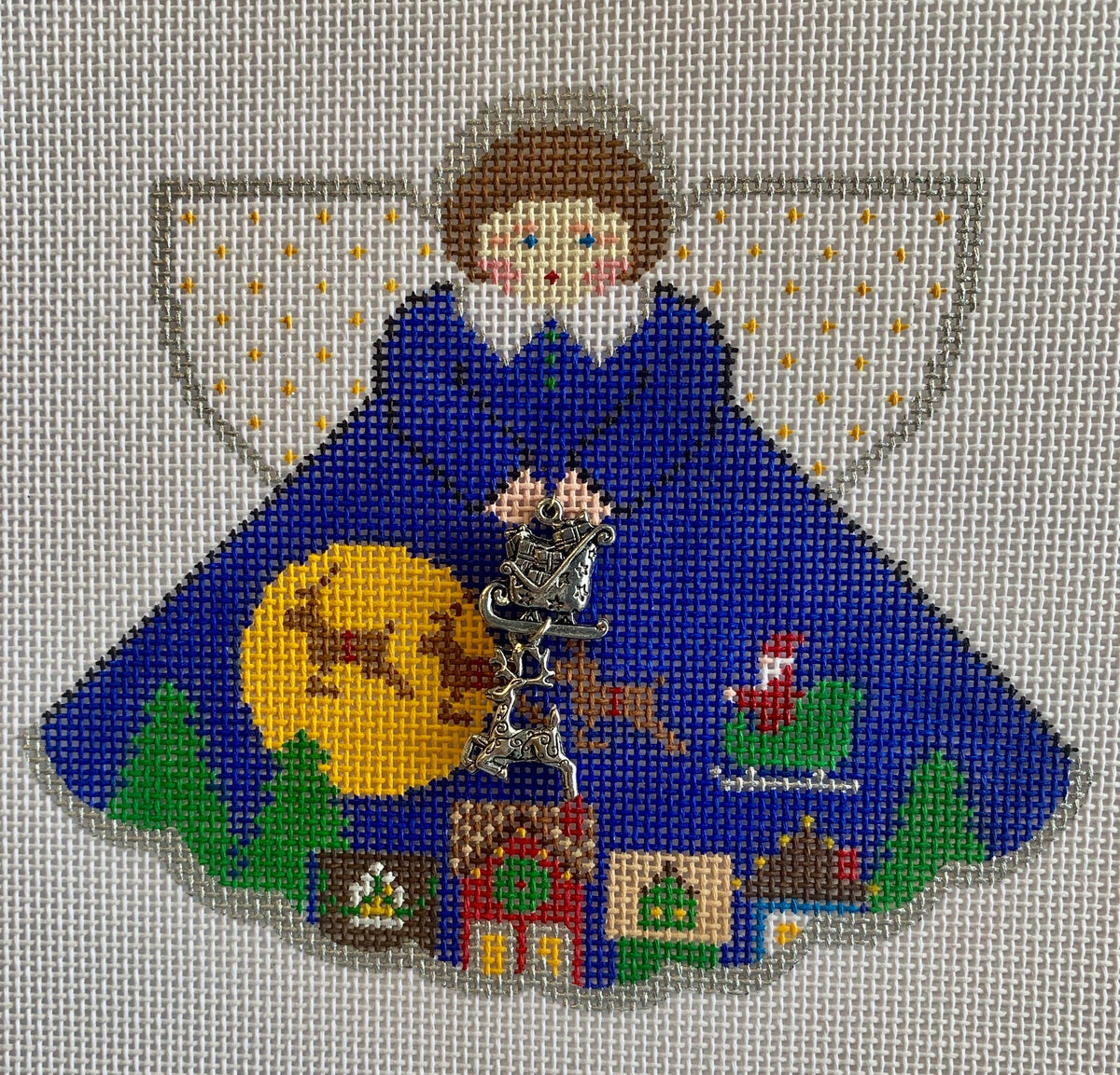 Over the Rooftops Angel w/Charms & Stitch Guide