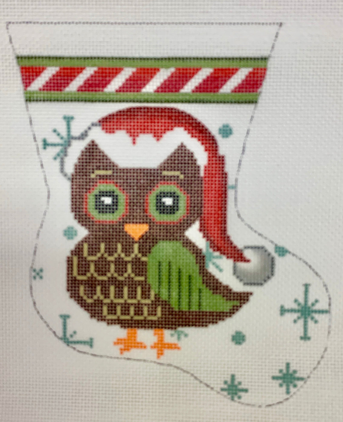 Owl w/ Hat Mini Stocking