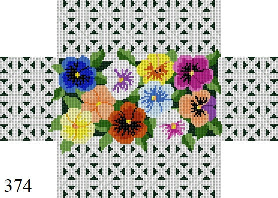 Pansy Basket Brick Cover