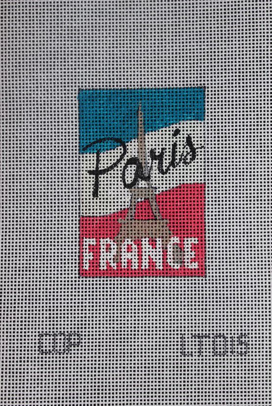 Paris France Luggage Tag