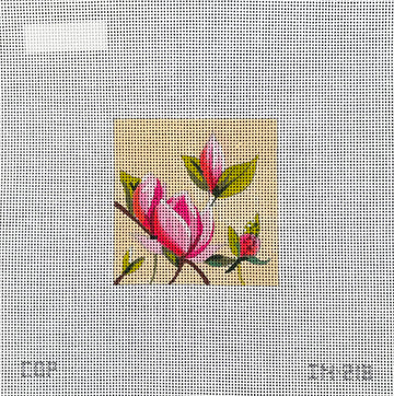 Pink Flowers Square Insert