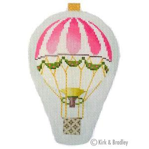 Pink Stripe Holiday Balloon