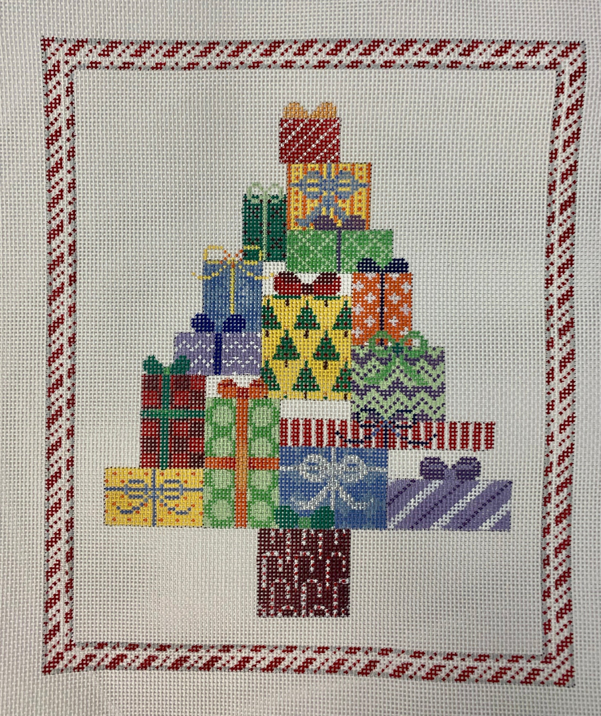 Christmas Present Tree W Border