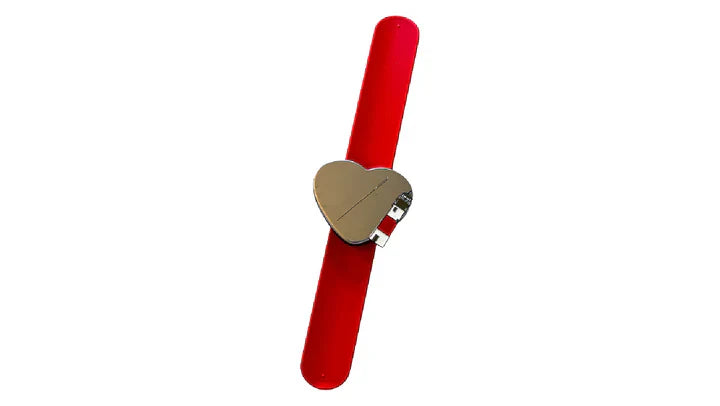 Heart Pin Magnet Bracelet Red