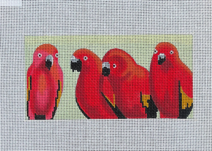 Red Parrots Insert