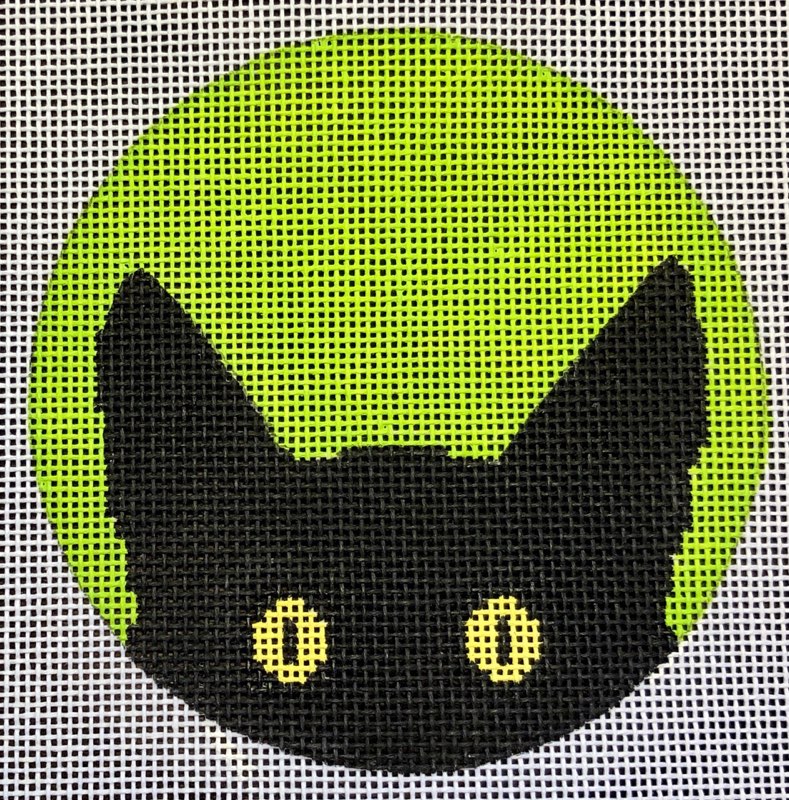 Peeky Kitty Round Lime