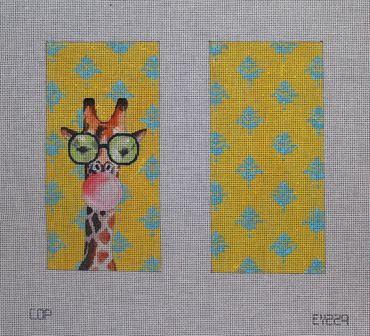 Bubble Gum Giraffe Eyeglass Case-Double