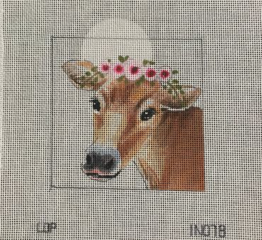 Dairy Cow With Floral Crown