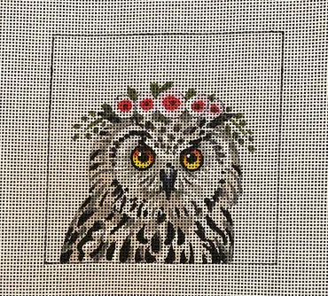 Owl With Floral Crown