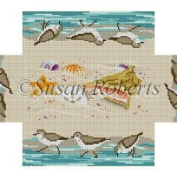 Sandpipers Seashells Brick Cover