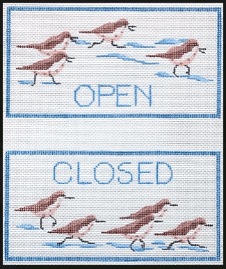 Sandpipers Open Closed Sign