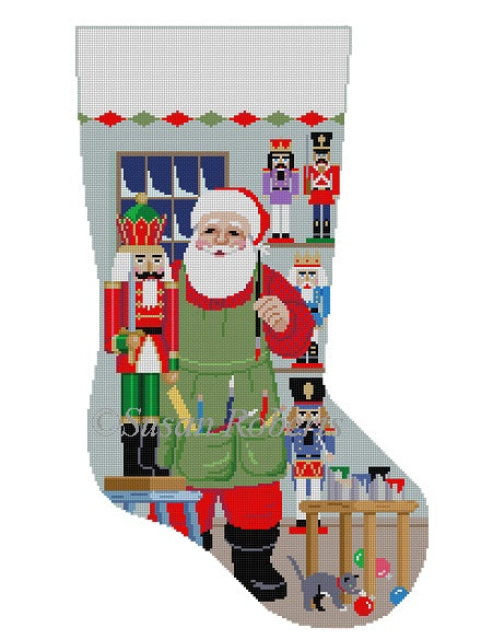 Santa Painting Nutcracker