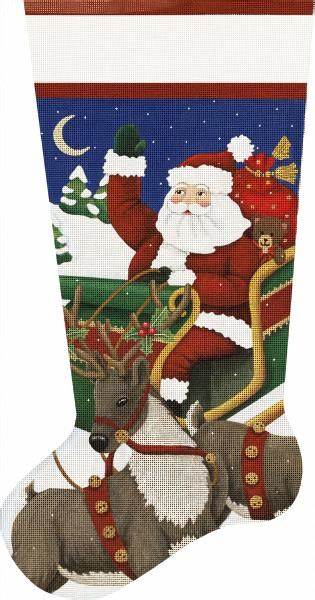 Santa S Sleigh Stocking 13M