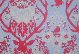 Antler Damask - Sky