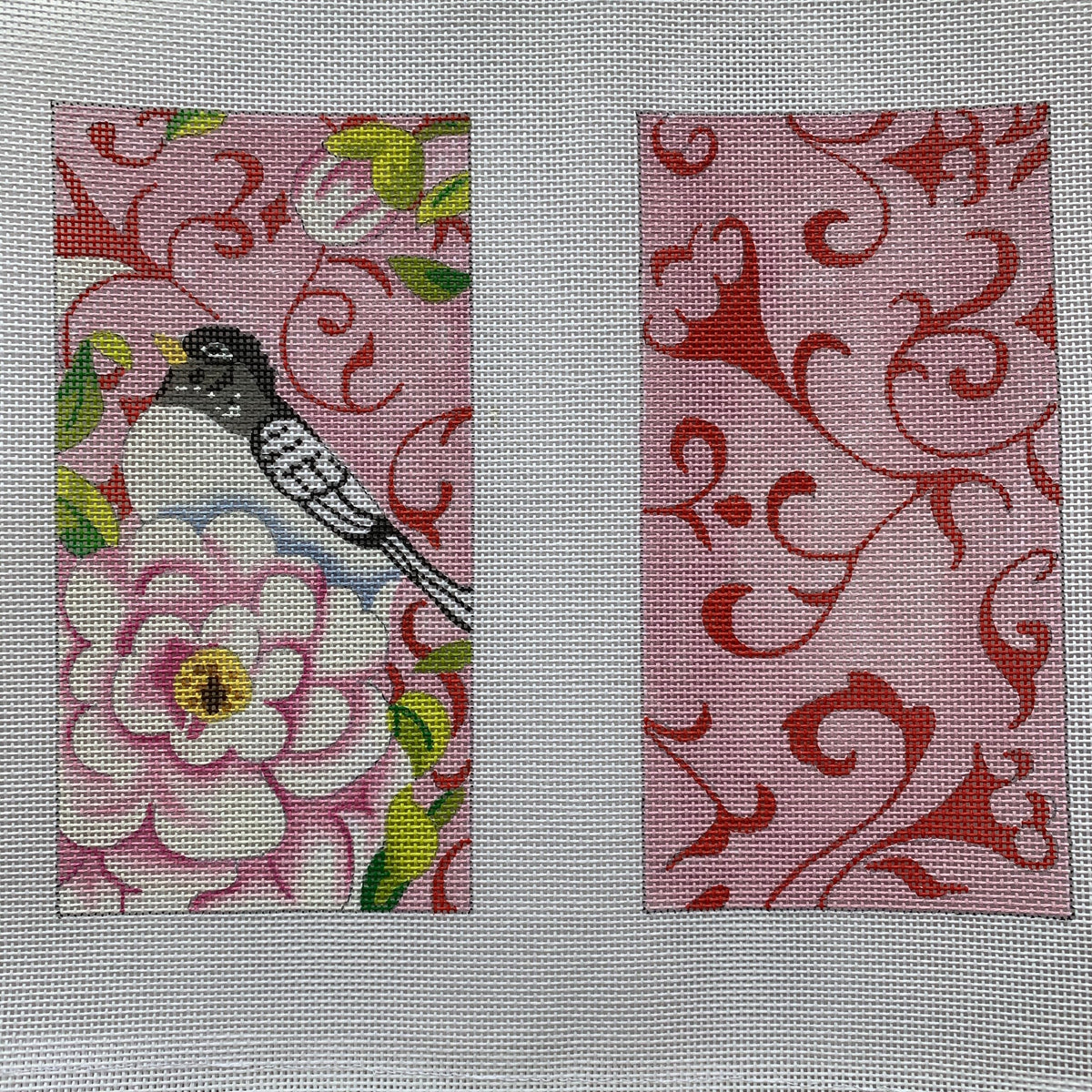 Bird with Rose Eyeglass Case-Double