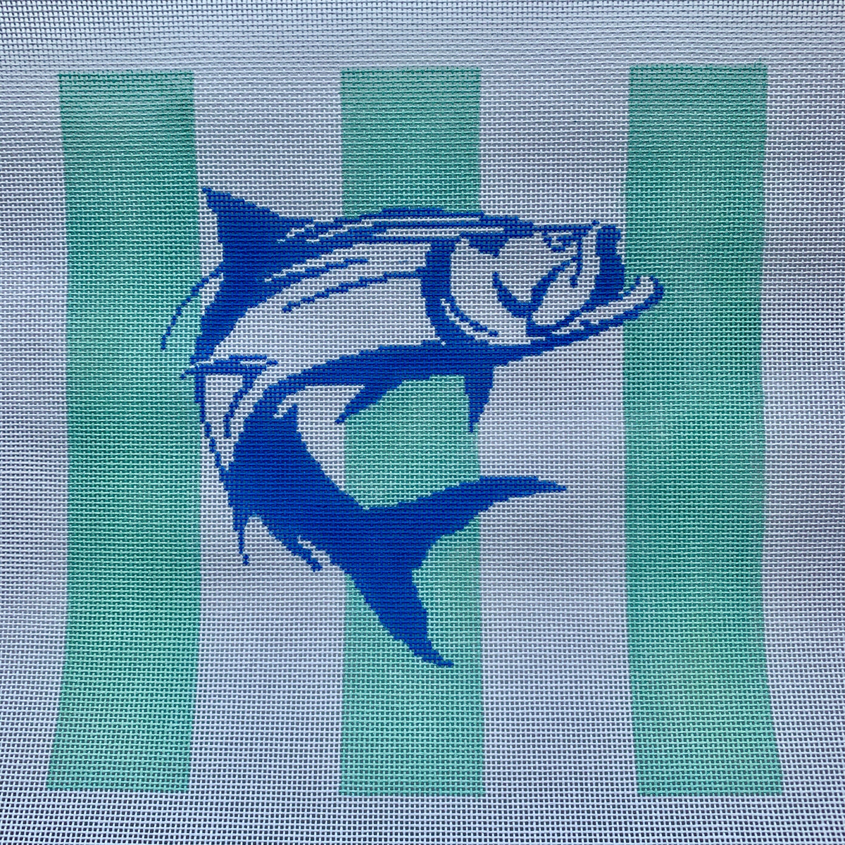 Tarpon On Mint Stripes