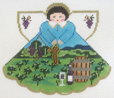 California Wine Country Angel w/Charms