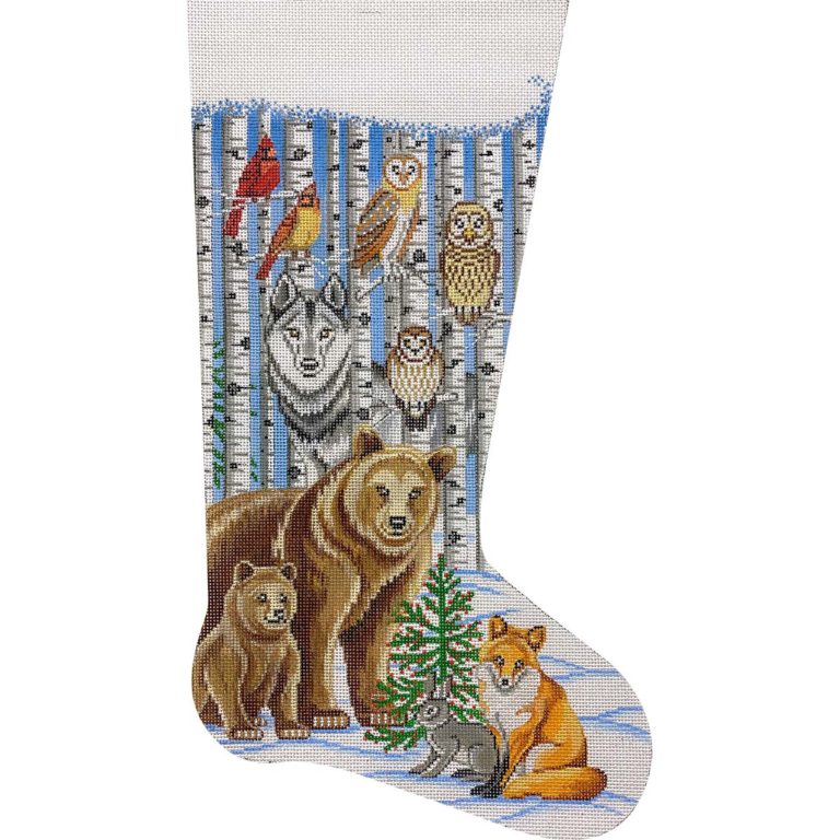 Animals Birch Tree Stocking