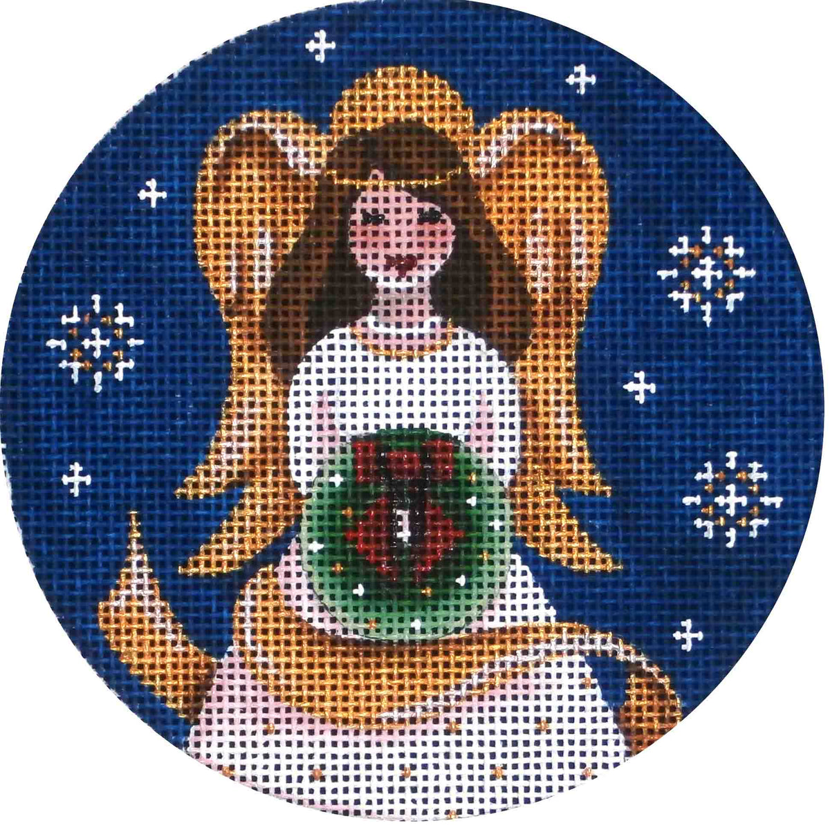 Wreath Angel White Dress