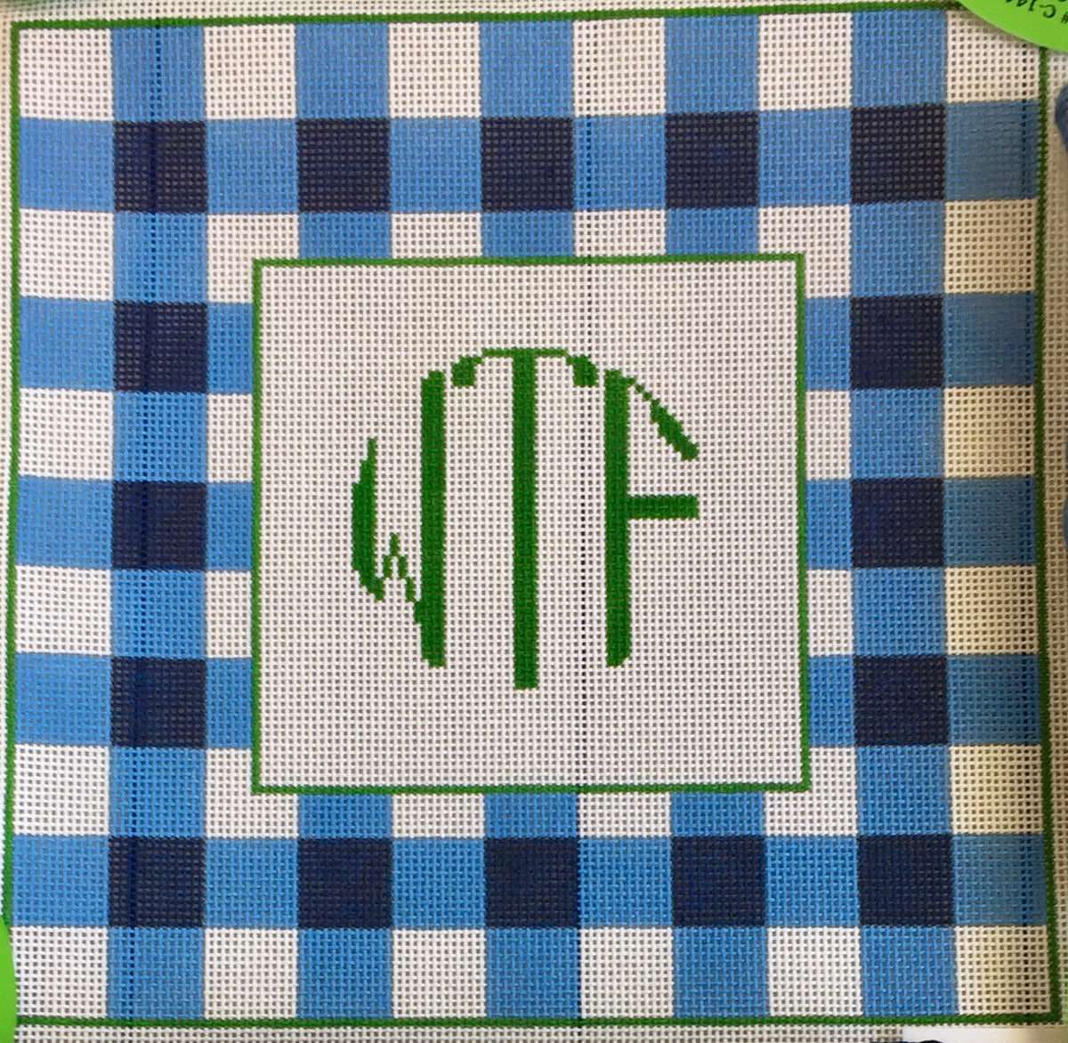 Wtf Monogram Checkered Square